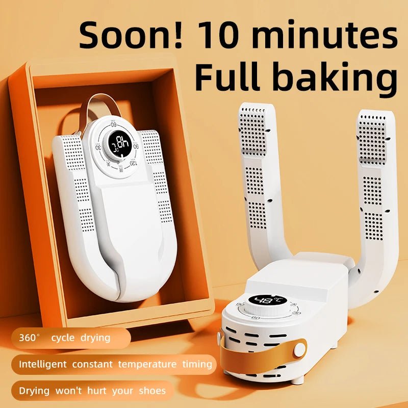 Household Shoe Warmer Heater Quick Drying Deodorizing Sterilizing Shoe Dryer Intelligent Timer Shoe Dryer Adjustable Dryer