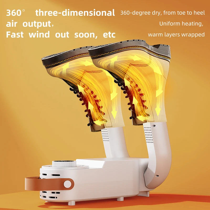 Household Shoe Warmer Heater Quick Drying Deodorizing Sterilizing Shoe Dryer Intelligent Timer Shoe Dryer Adjustable Dryer