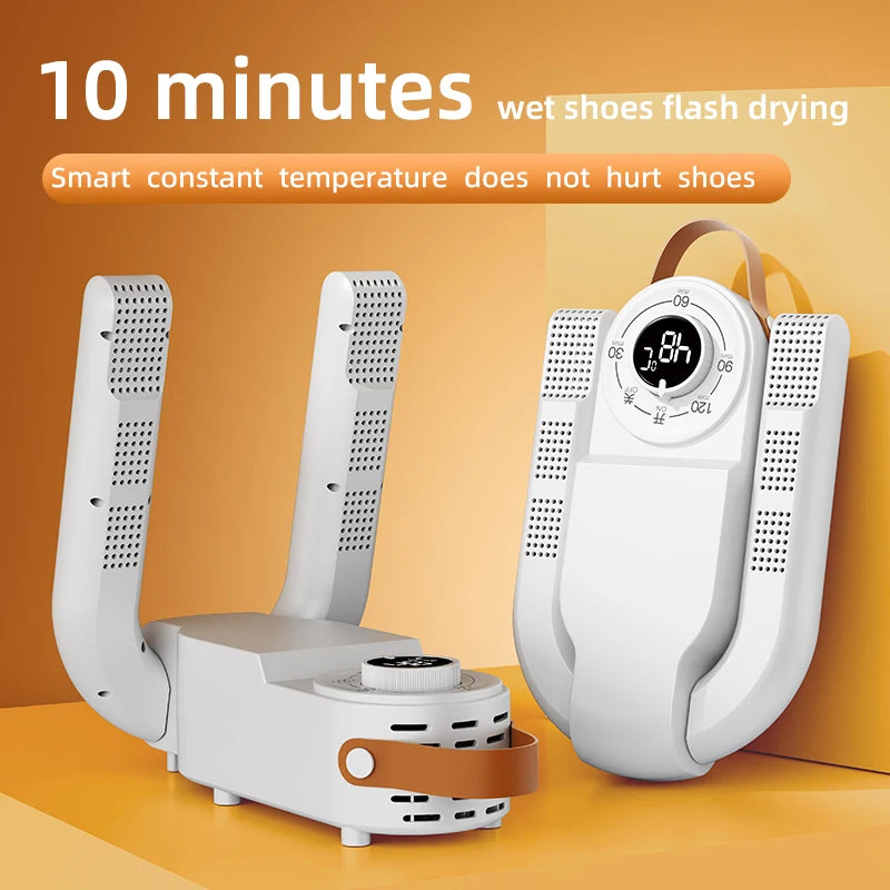 Household Shoe Warmer Heater Quick Drying Deodorizing Sterilizing Shoe Dryer Intelligent Timer Shoe Dryer Adjustable Dryer