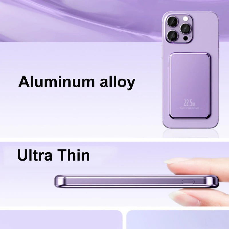 Portable Charger 5000mAh-10000mAh Magnetic Power Bank PD20W Wireless Fast Charging for Magsafe Power Bank